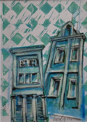 Breedestraat, incl. passepartout 21x29,7cm, 2024