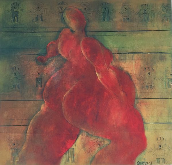 Folk dance, 27x28cm, 1997