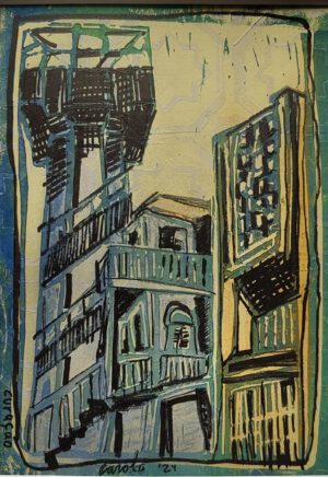 Penstraat 1, incl. passepartout 21x29,7cm, 2024