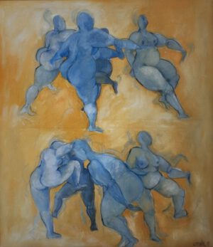Round dance, 100x115cm, 1997