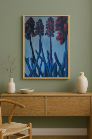 Pink grape, 60x90cm, 2006, €655,=